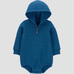 Carter's Just One You® Baby Boys' Quilted Hooded Romper - Blue -Carter's Shop GUEST ecdfc142 be8d 450a aac6 e9b30e8275d6