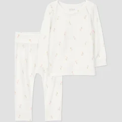 Carter's Just One You® Baby Girls' 2pc Floral Comfy Soft Top & Bottom Set - Ivory -Carter's Shop GUEST f82c8ce1 78dc 49ed 9d27 00da5bbb7948