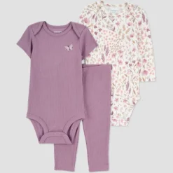 Carter's Just One You® Baby Girls' 3pc Floral Bodysuit Set - Purple -Carter's Shop GUEST fd9969c4 1a46 463d a517 c40ccd1509b9